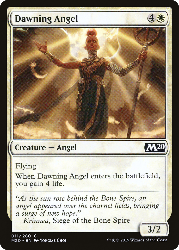 Dawning Angel (011) Foil - Core Set 2020