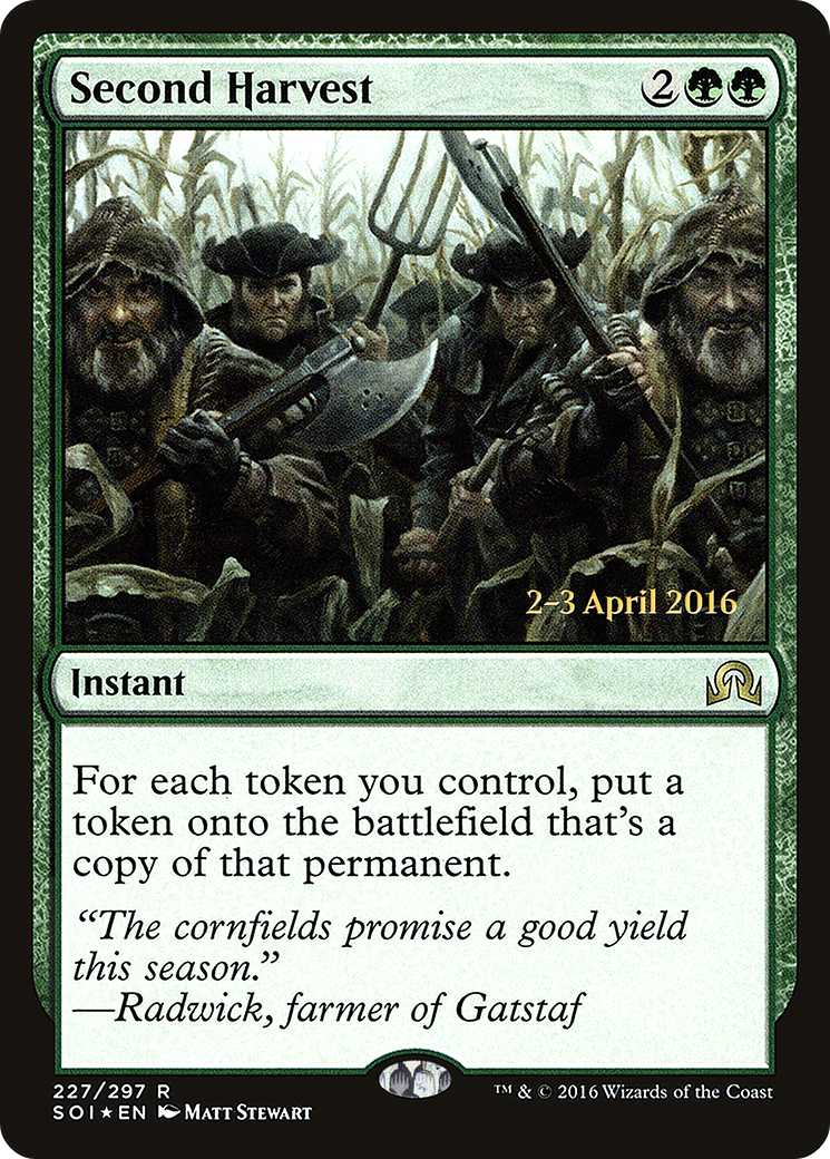 Second Harvest (227) Foil - Shadows over Innistrad Promos