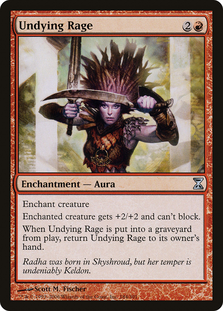 Undying Rage (184) Foil - Time Spiral