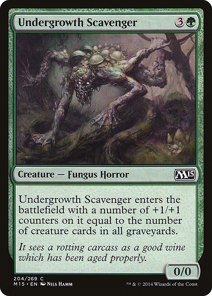Undergrowth Scavenger (204) Foil - Magic 2015