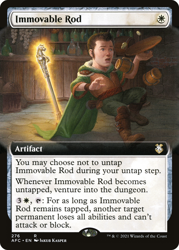 Immovable Rod (Extended Art) (276) - Forgotten Realms Commander