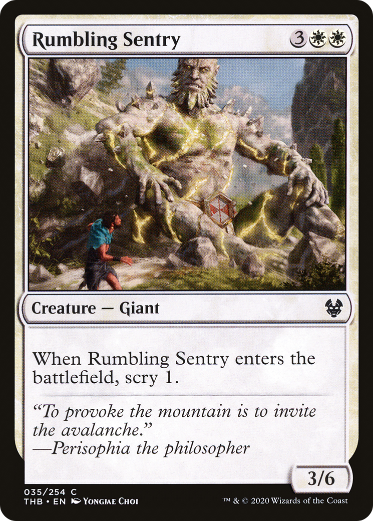 Rumbling Sentry (035) - Theros Beyond Death
