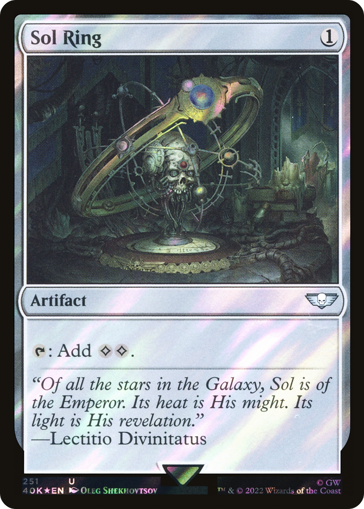 Sol Ring (251) Surge Foil - Warhammer 40,000 Commander