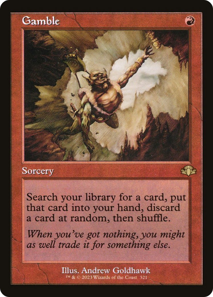 Gamble (Retro) (321) Foil - Dominaria Remastered