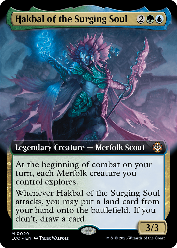 Hakbal of the Surging Soul (Extended Art) (029) - The Lost Caverns of Ixalan Commander