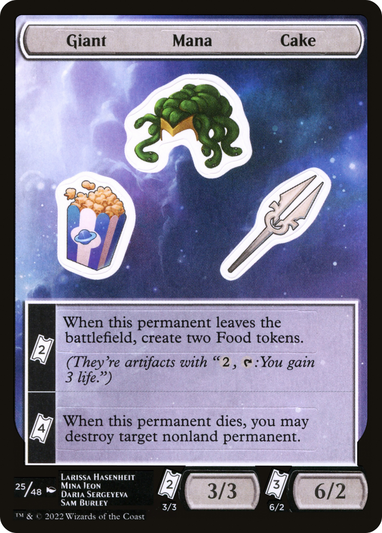 Giant Mana Cake (025) - Unfinity Sticker Sheets