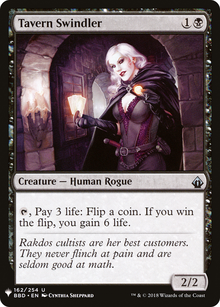Tavern Swindler (BBD-162) - The List