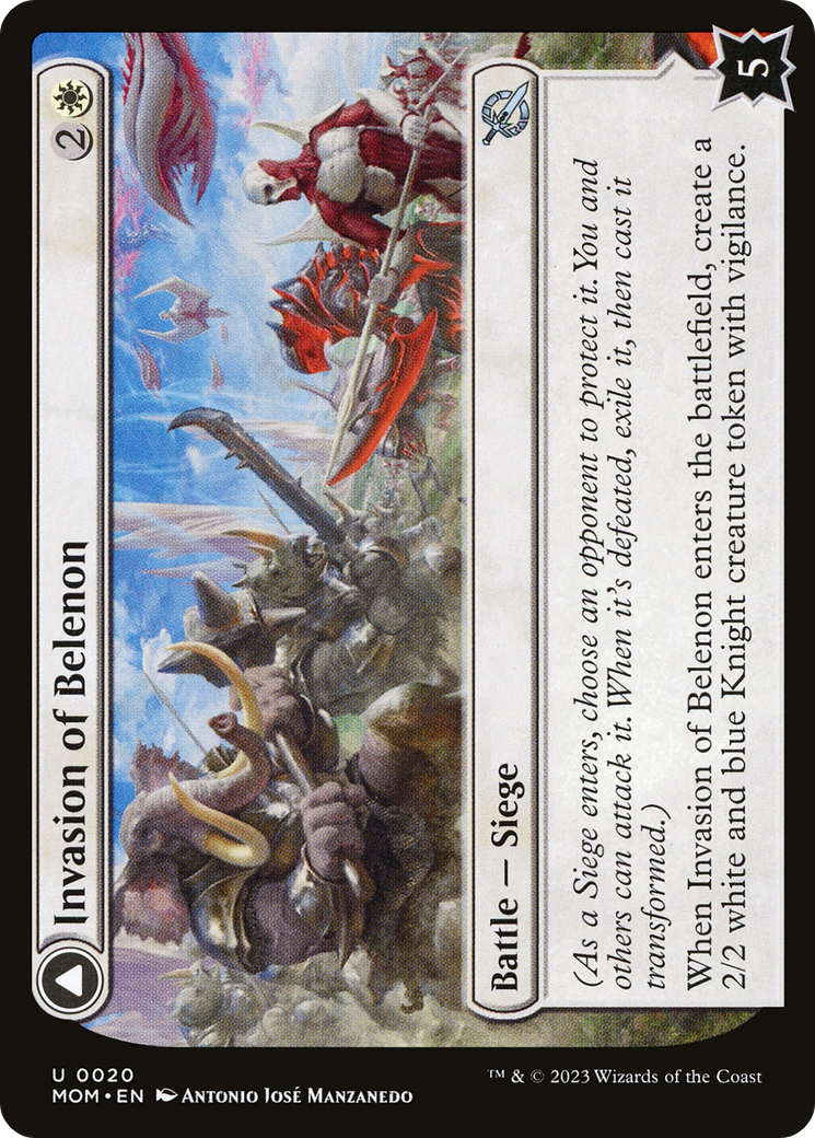 Invasion of Belenon // Belenon War Anthem (020) Foil - March of the Machine