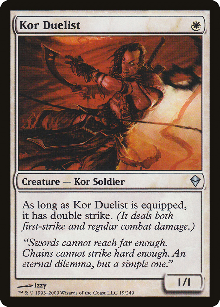 Kor Duelist (019) Foil - Zendikar