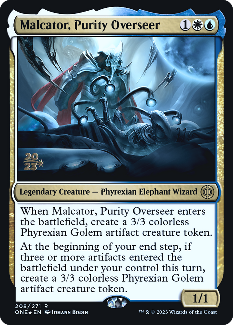 Malcator, Purity Overseer (208s) Foil - Phyrexia: All Will Be One Promos