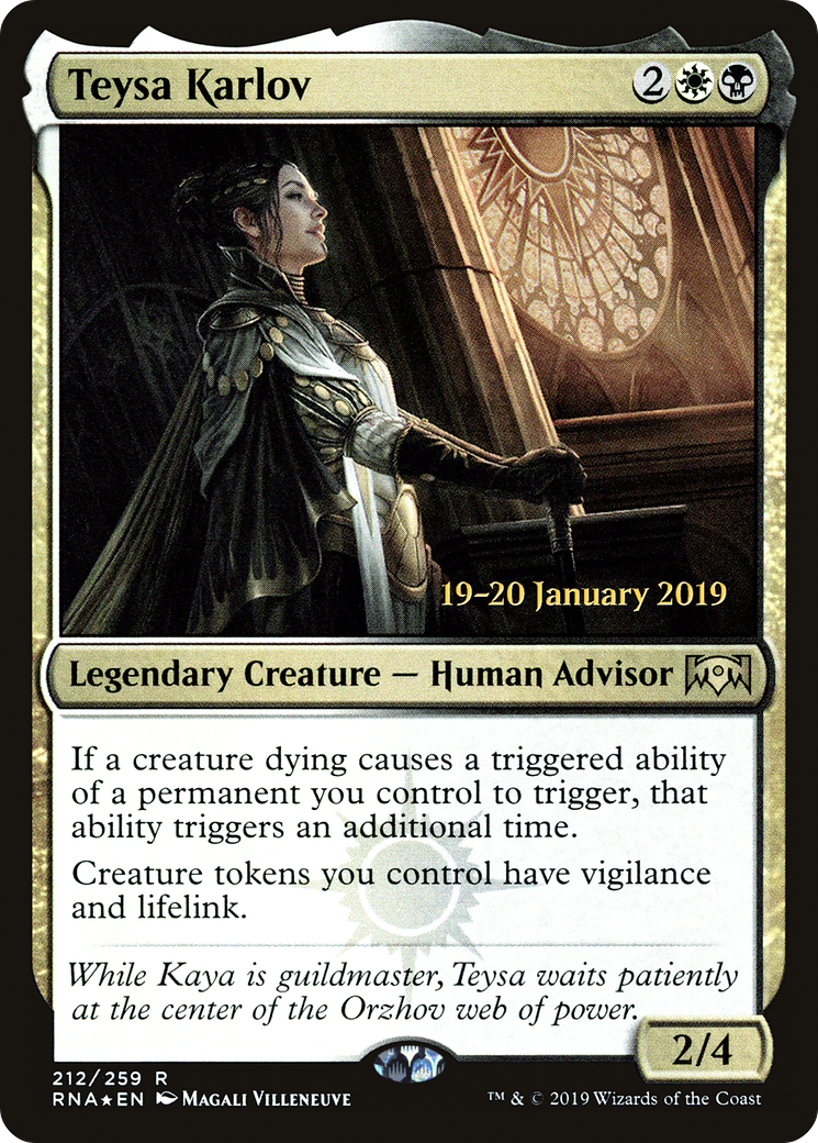 Teysa Karlov (212s) Foil - Ravnica Allegiance Promos
