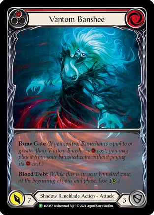 Vantom Banshee (Red) (Extended Art) - LGS157 (LGS157) Rainbow Foil - Flesh and Blood: Promo Cards