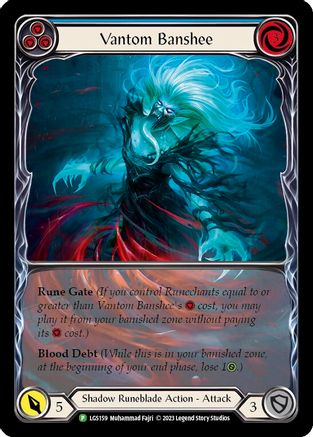 Vantom Banshee (Blue) (Extended Art) (LGS159) Rainbow Foil - FaB Promos