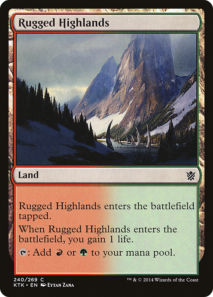 Rugged Highlands (240) Foil - Khans of Tarkir