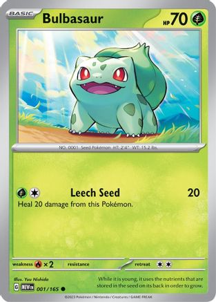 Bulbasaur - 001/165 (1) - SV Scarlet & Violet 151