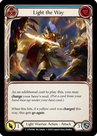 Light the Way (Blue) (DTD068) Rainbow Foil - Dusk till Dawn