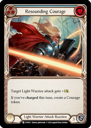 Resounding Courage (Blue) (DTD071) Rainbow Foil - Dusk till Dawn