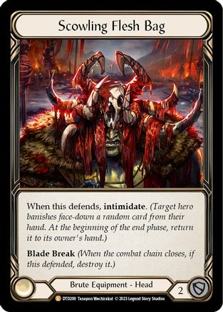 Scowling Flesh Bag (DTD200) Cold Foil - Dusk till Dawn