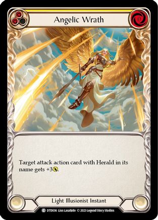 Angelic Wrath (Yellow) (DTD036) Rainbow Foil - Dusk till Dawn
