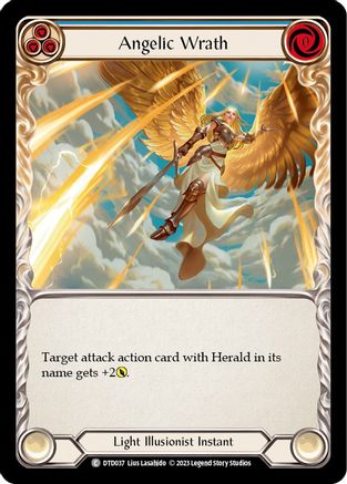 Angelic Wrath (Blue) (DTD037) Rainbow Foil - Dusk till Dawn