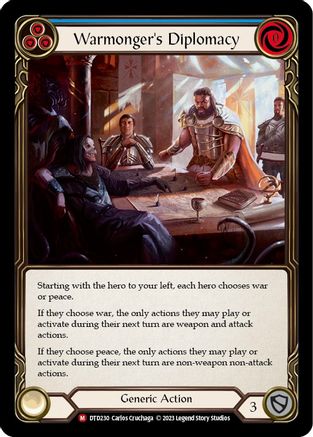 Warmonger's Diplomacy (DTD230) Rainbow Foil - Dusk till Dawn