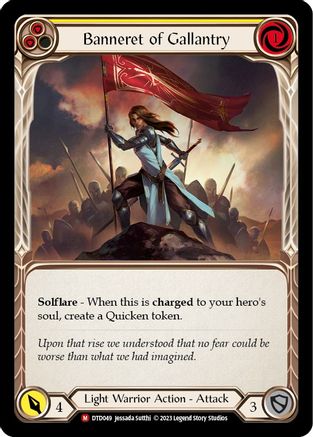 Banneret of Gallantry (DTD049) Rainbow Foil - Dusk till Dawn