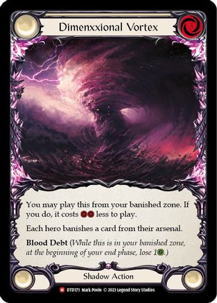 Dimenxxional Vortex (DTD171) Rainbow Foil - Dusk till Dawn
