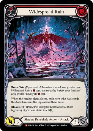 Widespread Ruin (DTD139) Rainbow Foil - Dusk till Dawn