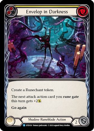 Envelop in Darkness (Yellow) (DTD150) Rainbow Foil - Dusk till Dawn