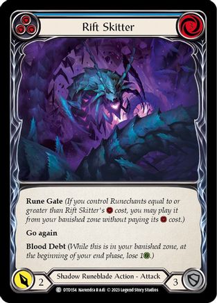 Rift Skitter (Blue) (DTD154) Rainbow Foil - Dusk till Dawn