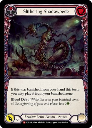 Slithering Shadowpede (DTD109) Rainbow Foil - Dusk till Dawn