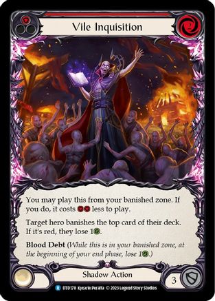 Vile Inquisition (Red) (DTD178) - Dusk till Dawn