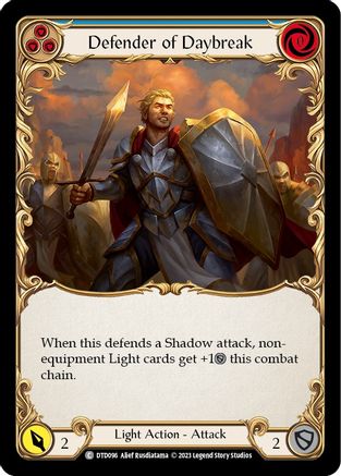 Defender of Daybreak (Blue) (DTD096) - Dusk till Dawn