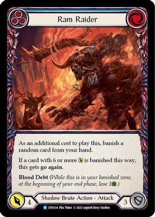 Ram Raider (Blue) (DTD114) Rainbow Foil - Dusk till Dawn