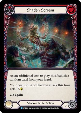 Shaden Scream (Red) (DTD118) Rainbow Foil - Dusk till Dawn