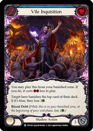 Vile Inquisition (Blue) (DTD180) Rainbow Foil - Dusk till Dawn