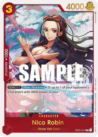 Nico Robin (Store Championship Participation Pack) (OP01-017) Foil