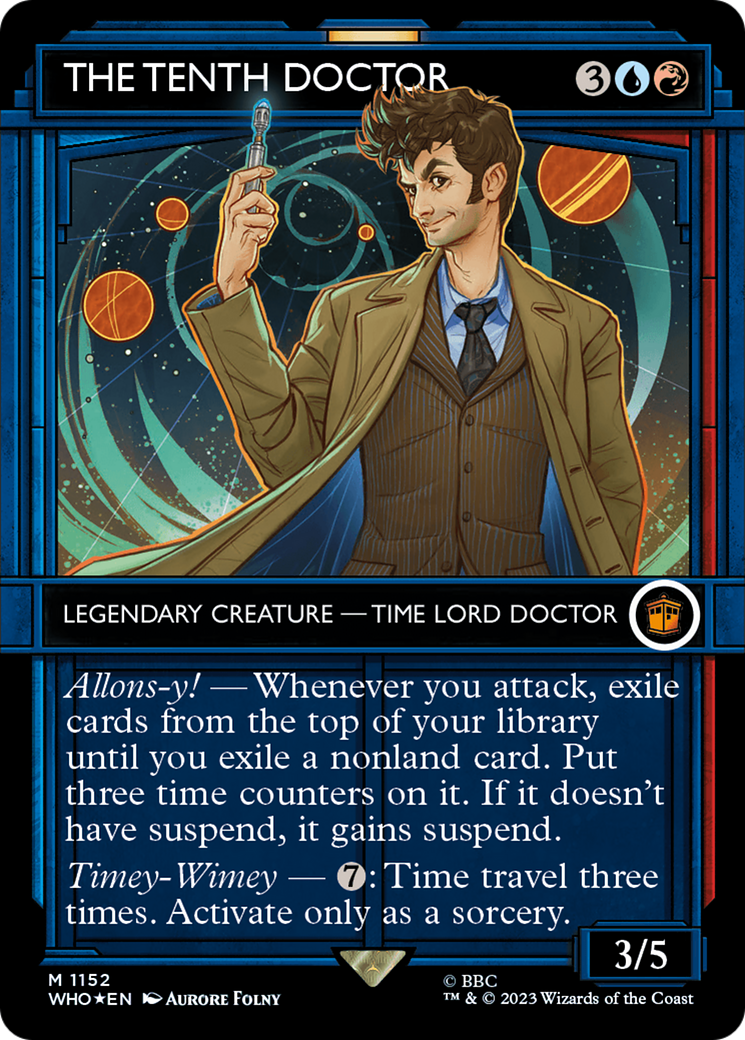 The Tenth Doctor (Showcase) (Surge Foil) (Showcase) (1152) Foil - Doctor Who