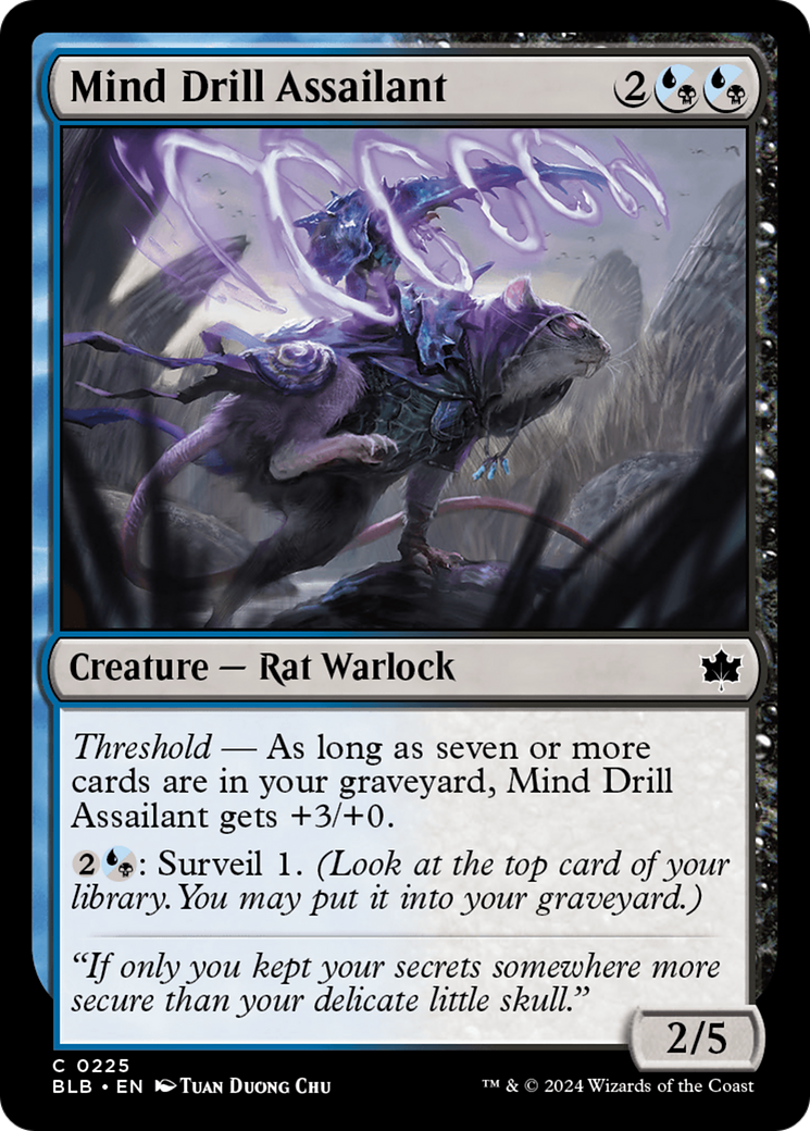 Mind Drill Assailant (225) - Bloomburrow