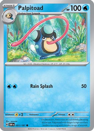 Palpitoad (51) - Obsidian Flames