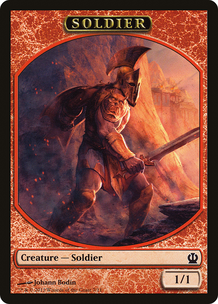Soldier Token (Red) (007) - Theros Tokens