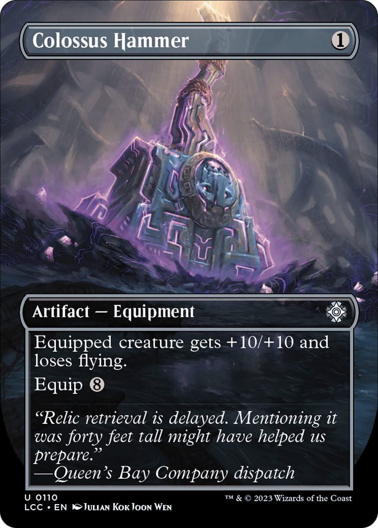 Colossus Hammer (Borderless) (110) Foil - The Lost Caverns of Ixalan Commander