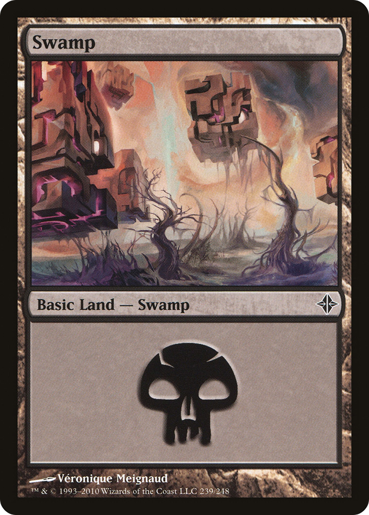 Swamp (239) Foil - Rise of the Eldrazi