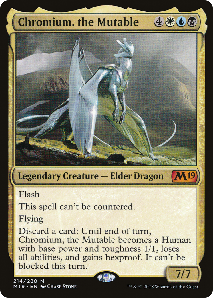 Chromium, the Mutable (214) Foil - Core Set 2019