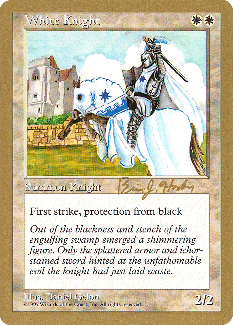 White Knight - 1998 Brian Hacker (5ED) (Retro) - World Championship Decks 1998