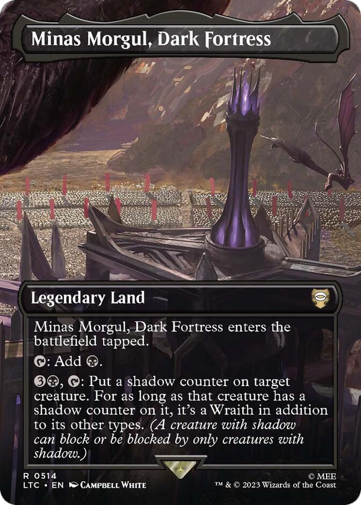 Minas Morgul, Dark Fortress (Borderless) (514) Foil - Tales of Middle-earth Commander