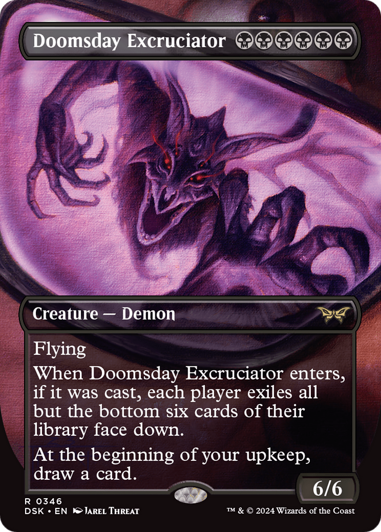 Doomsday Excruciator (Borderless) (346) Foil - Duskmourn: House of Horror