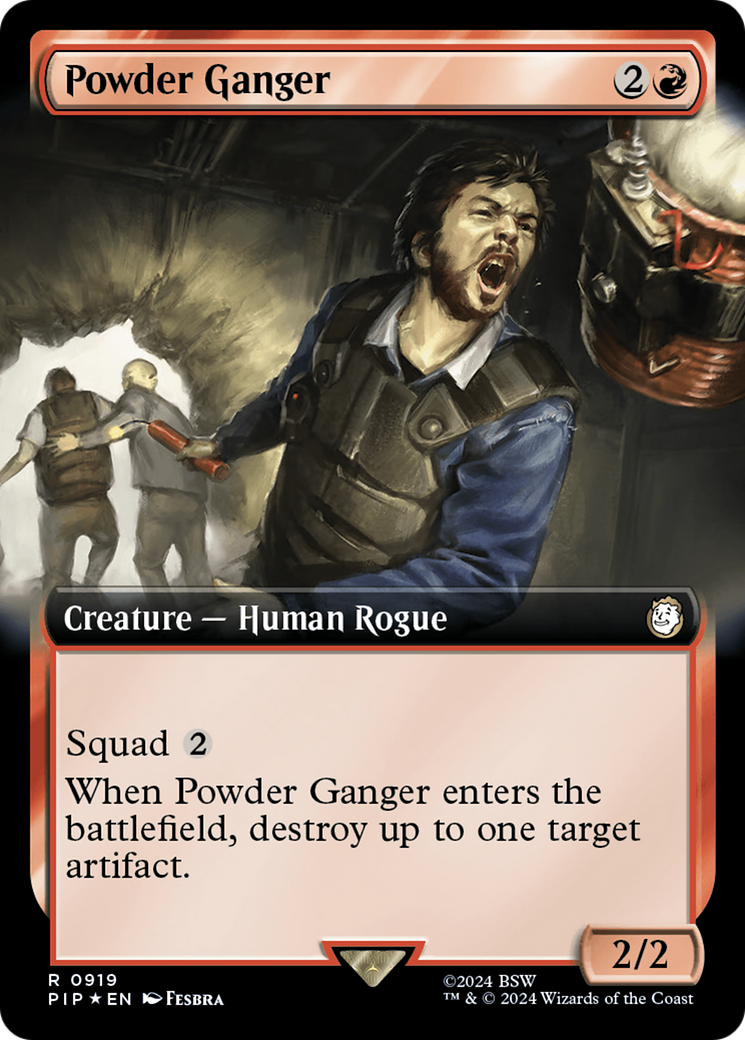 Powder Ganger (Extended Art) (919) Surge Foil - Fallout