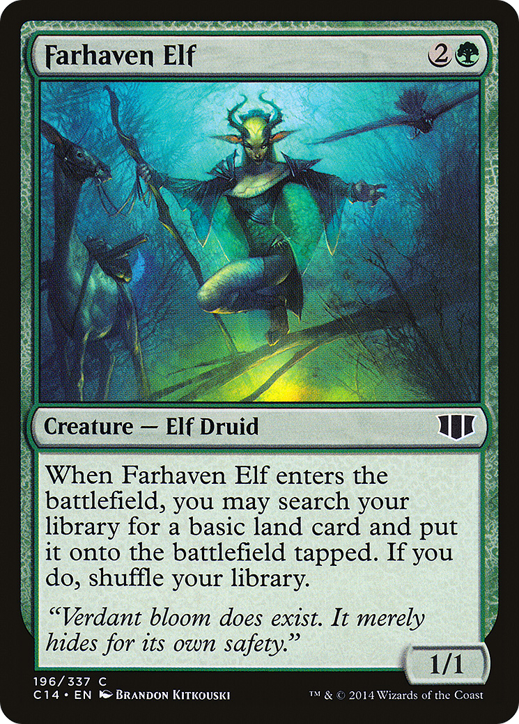 Farhaven Elf (196) - Commander 2014