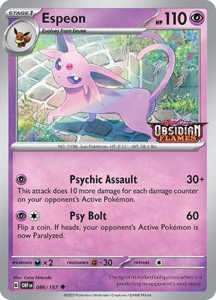 Espeon (Best Buy Exclusive) (86) Holofoil - Miscellaneous Cards & Products